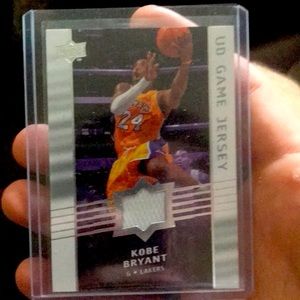UD Game Jersey Kobe Bryant card Upper Deck